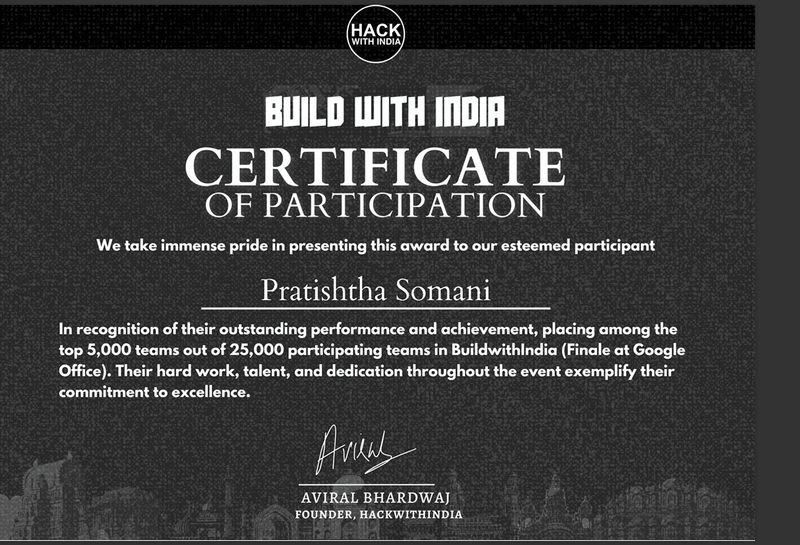 Hackathon Certification
